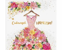 Birthday Card Flower Dress